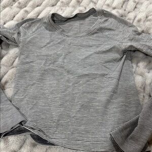 Striped Long Sleeve Crewneck Top - EUC/GUC size 6 lululemon